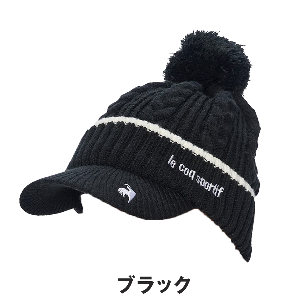 le coq sportif ルコックスポルティフ ゴルフ 帽子 ニット帽 LG4FCP40L
