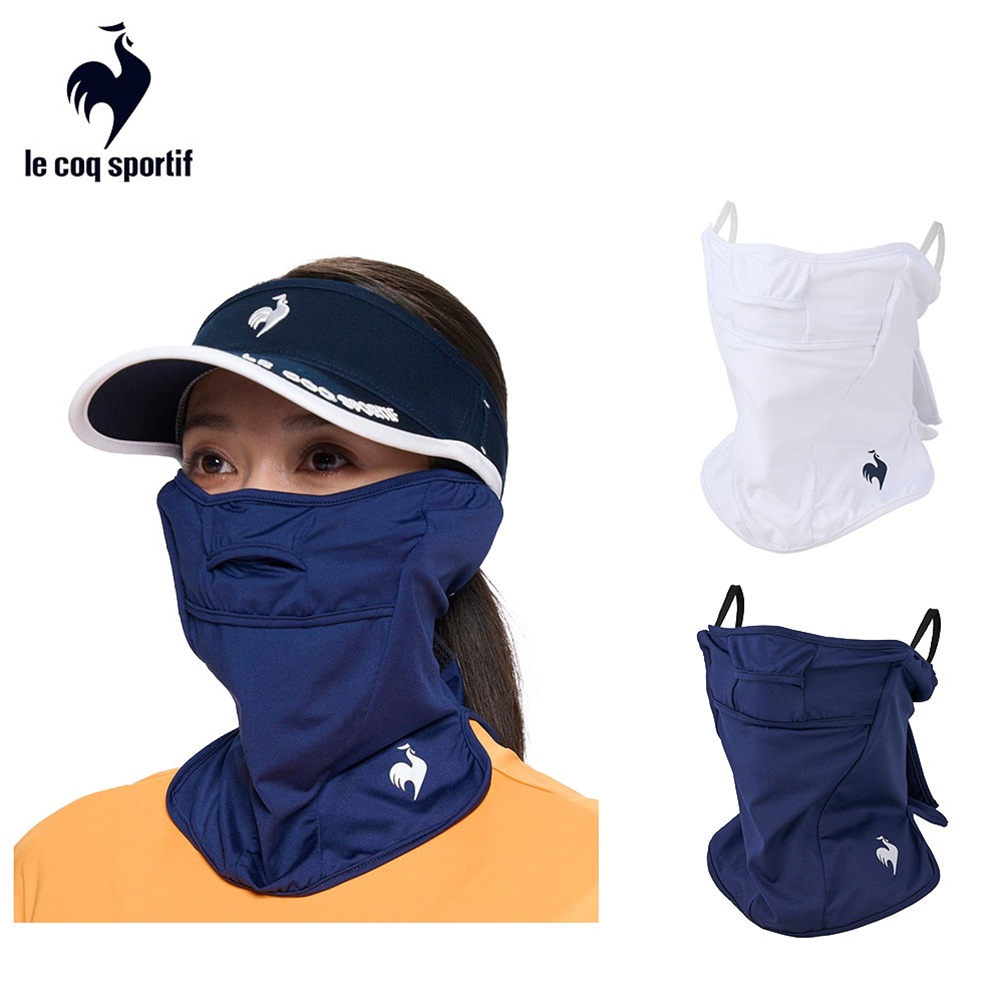 le coq sportif ���R�b�N�X�|���e�B�t ���f�B�[�X �S���t �}�X�N ���O���΍� �N�[�����OUV�t�F�C�X�J�o�[ LG5SAZ90L 26SS �t�� UVCUT UPF50+