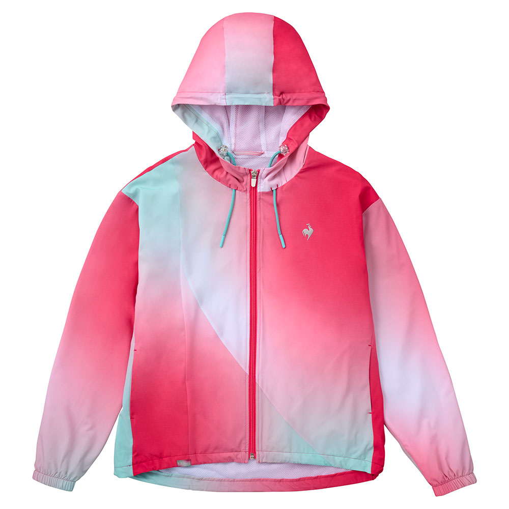 LE COQ GOLF ルコックゴルフ ジップジャケット L レディース 美品□ルコックスポルティフ 撥水 ゴルフ ジップ ジャケット