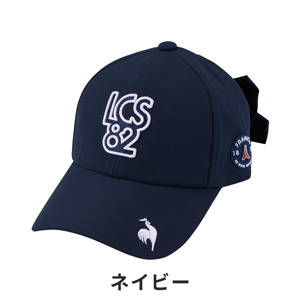 セール le coq sportif ルコックスポルティフ レディース ゴルフウェア 帽子 キャップ ポニーテールキャップ QGCXJC02W 24SS 春夏 部分吸汗速乾｜bespo｜02