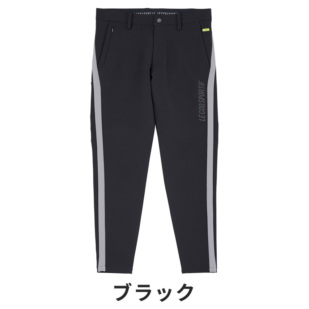 セール Le coq sportif ルコック メンズ ゴルフウェア パンツ サイドラインパンツ RIJOUME リジューム QGMWJD20  23FW 秋冬 はっ水 ストレッチ