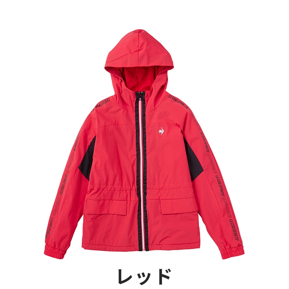 サイズ：M LE COQ GOLF ルコックゴルフ  ジップジャケット  レッド系 [240101438725] ゴルフウェア レディース ストスト LE COQ GOLF ルコックゴルフ ジップジャケット レッド系 サイズ