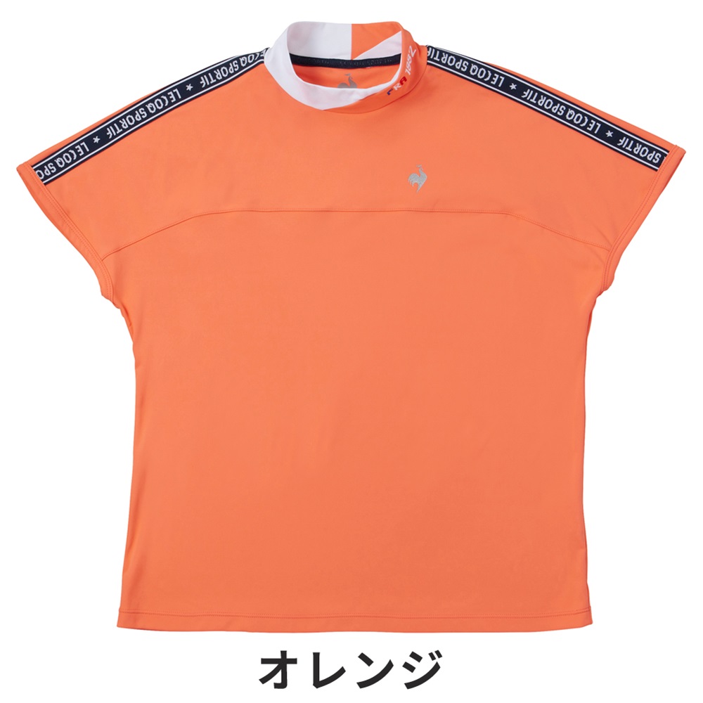 セール le coq sportif ルコックスポルティフ レディース ゴルフウェア シャツ ワイドフィット モックネック袖ラインシャツ QGWXJA01 24SS 吸汗速乾 UV CUT｜bespo｜03