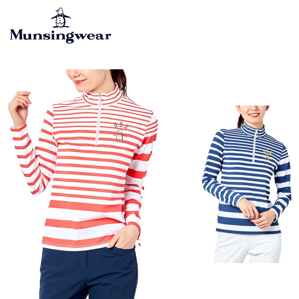 Munsingwear マンシングウェア レディース ゴルフウェア シャツ アシメトリーボーダージップシャツ MGWTJB03 22SS 遮熱 吸汗速乾  UPF15 ストレッチ 送料無料 :munsingwear-mgwtjb03:ベスポ - 通販 - Yahoo!ショッピング