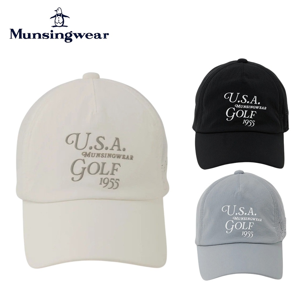 Munsingwear（マンシングウェア） メンズ ゴルフ 帽子 ハット ロゴ