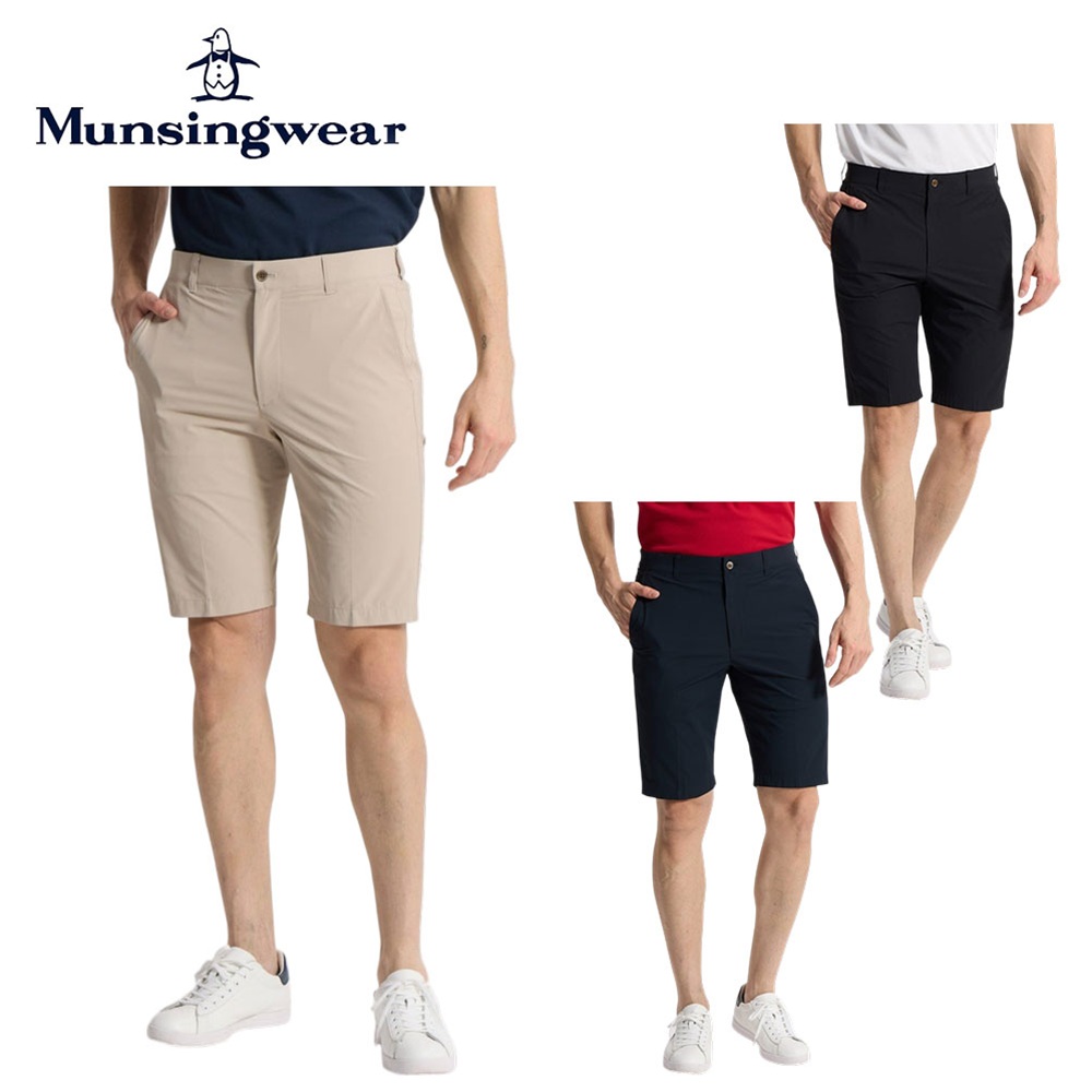 Munsingwear マンシングウェア メンズ ゴルフウェア パンツ Sunscreen NIR ハニカム2WAYストレッチハーフパンツ MG6SHP21M 26SS 春夏 吸汗速乾