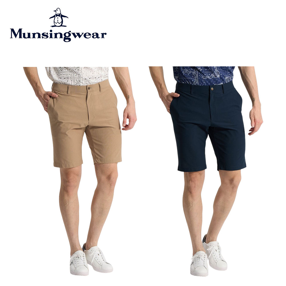 Munsingwear マンシングウェア メンズ ゴルフウェア パンツ 吸汗速乾ドットメッシュハーフパンツ MG6SHP32M 26SS 春夏 吸汗速乾 ストレッチ性