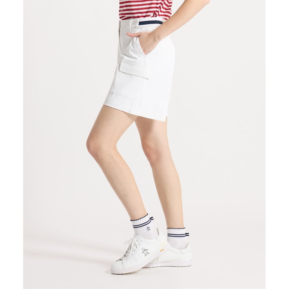 Munsingwear マンシングウェア レディース ゴルフウェア パンツ 神白2WAYストレッチハーフパンツ MG6SHP35L 26SS 春夏 カーゴポケット 遮熱の画像