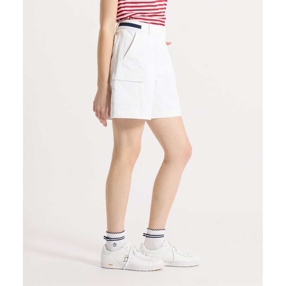 Munsingwear マンシングウェア レディース ゴルフウェア パンツ 神白2WAYストレッチハーフパンツ MG6SHP35L 26SS 春夏 カーゴポケット 遮熱の画像