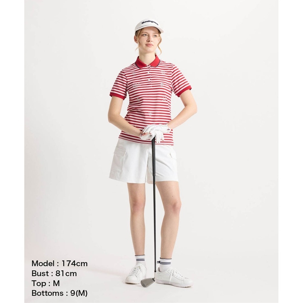 Munsingwear マンシングウェア レディース ゴルフウェア パンツ 神白2WAYストレッチハーフパンツ MG6SHP35L 26SS 春夏 カーゴポケット 遮熱の画像