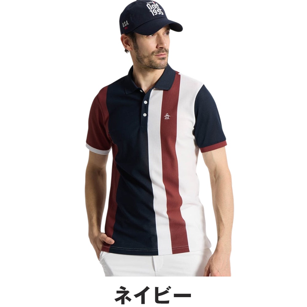 ストライプシャツ メンズ 半袖（Munsingwear／ゴルフ用品） | スポーツ