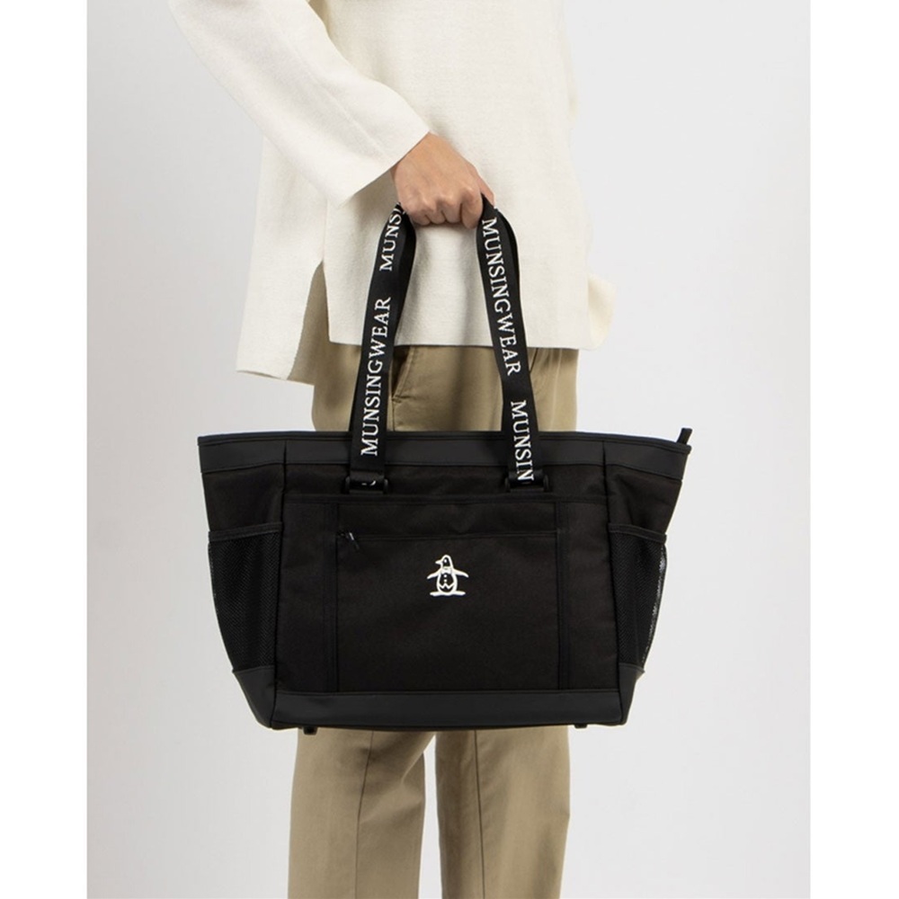 【セール】 Munsingwear マンシングウェア メンズ ゴルフ トートバッグ ファブリックトートバッグ MG5STT01M 25SS 春夏 ジャカードテープの画像