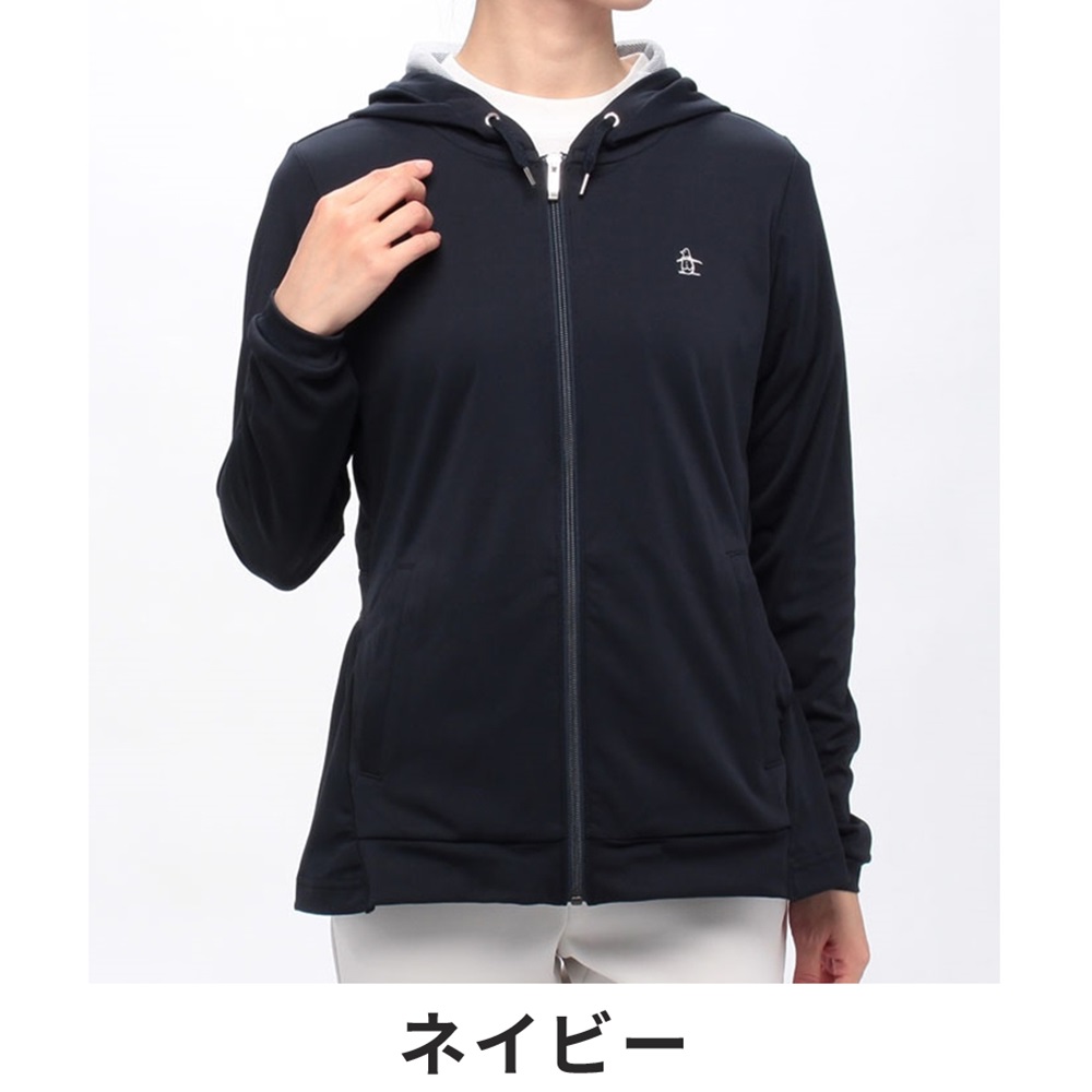 セール Munsingwear マンシングウェア レディース ゴルフウェア カットソー SEASON 防透け 吸汗速乾＆UPF50  前開きフーデッドカットソー MGWVJL51 23SS 春夏