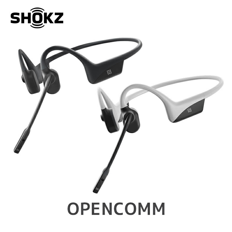 SHOKZ 旧AfterShokz アフターショックス OPENCOMM 骨伝導 ヘッドセット イヤホン マイク ワイヤレス Bluetooth 5.0 IP55 高音質 長時間再生 通話 正規代理店 SHOKZ 旧AfterShokz アフターショックス OPENCOMM 骨伝導 ヘッドセット イヤホン マイク ワイヤレス Bluetooth 5.0 IP55 高音質 長時間再生 通話 正規代理店