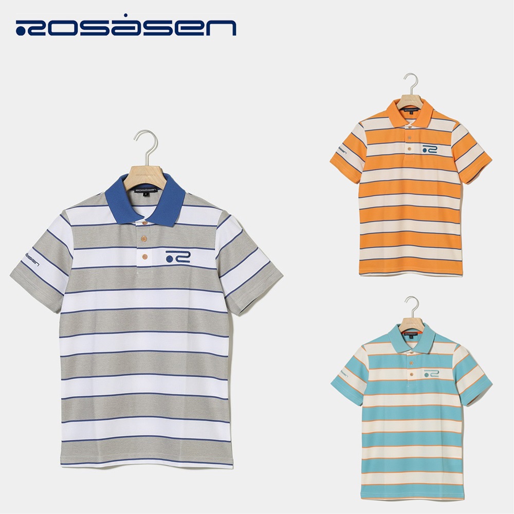 【新品】ロサーセン　rosasen アロハ風ポロシャツ LL Rosasen ロサーセン ポロシャツ 半袖 メンズ ゴルフウェア