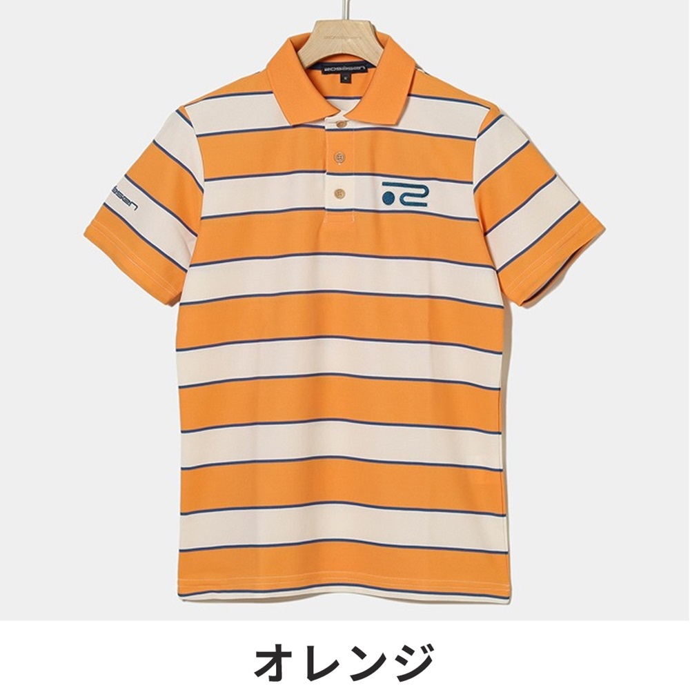 Rosasen ロサーセン メンズ ゴルフウェア シャツ 裏カノコ先染め