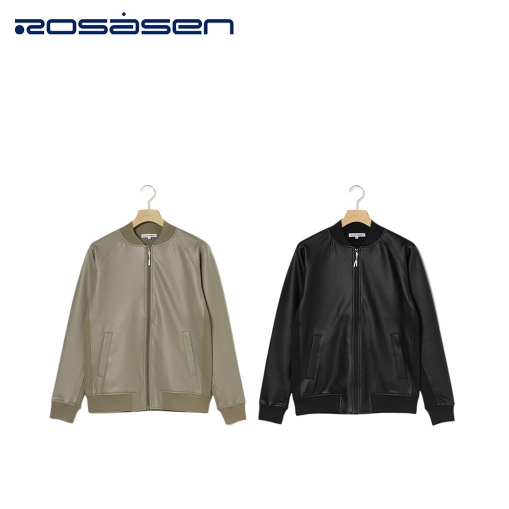 セール Rosasen ロサーセン メンズ ゴルフウェア ブルゾン A Line ソフトストレッチレザー風ブルゾン 04759911 23FW 秋冬 4WAYストレッチ