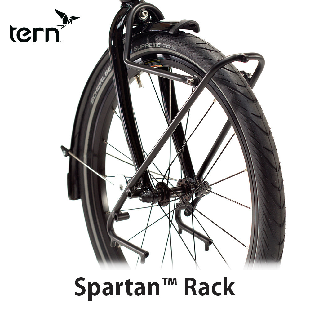 tern ターン Spartan Rack スパルタンラック フロントラック 折りたたみ 自転車用 20インチ 24インチ オプションパーツ ブラック  :tern-spartan-rack:ベスポ - 通販 - Yahoo!ショッピング