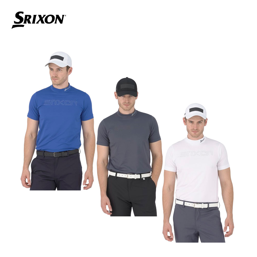 セール SRIXON スリクソン メンズ ゴルフウェア シャツ 松山プロ 星野プロ共同開発 ロゴデザインモックネックシャツ RGMXJA02 24SS 春夏 遮熱 吸汗｜bespo