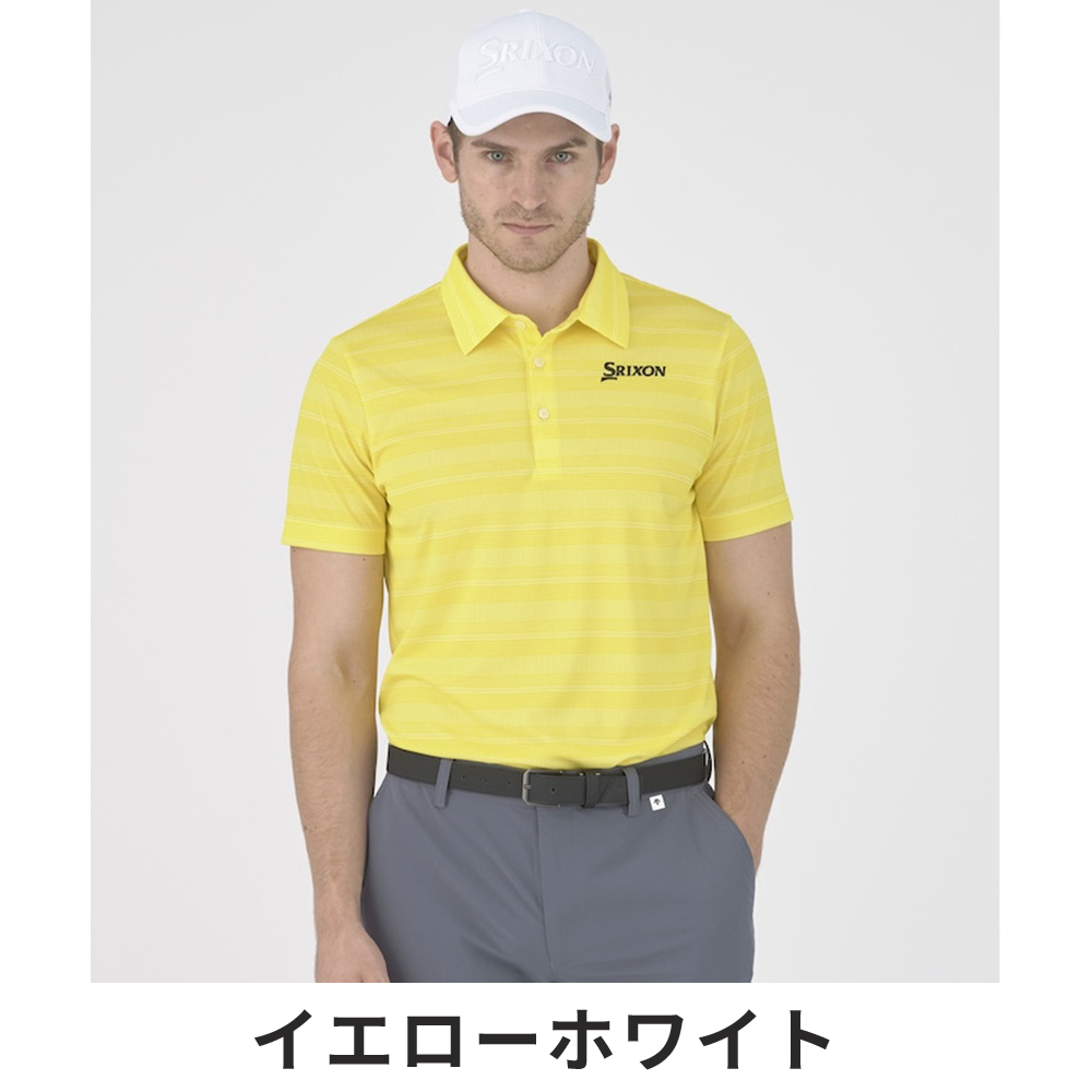 Srixon ストライプイエローシャツ 楽天市場】イエロー（ブランドスリクソン）（シャツ・ポロシャツ