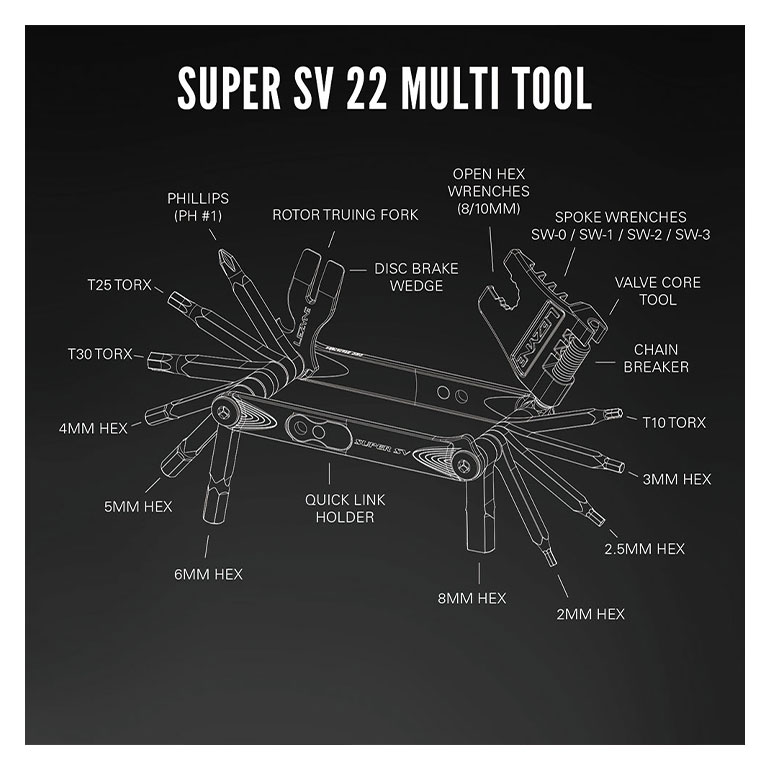 LEZYNE レザイン 自転車 メンテナンス マルチツール SUPER SV 22