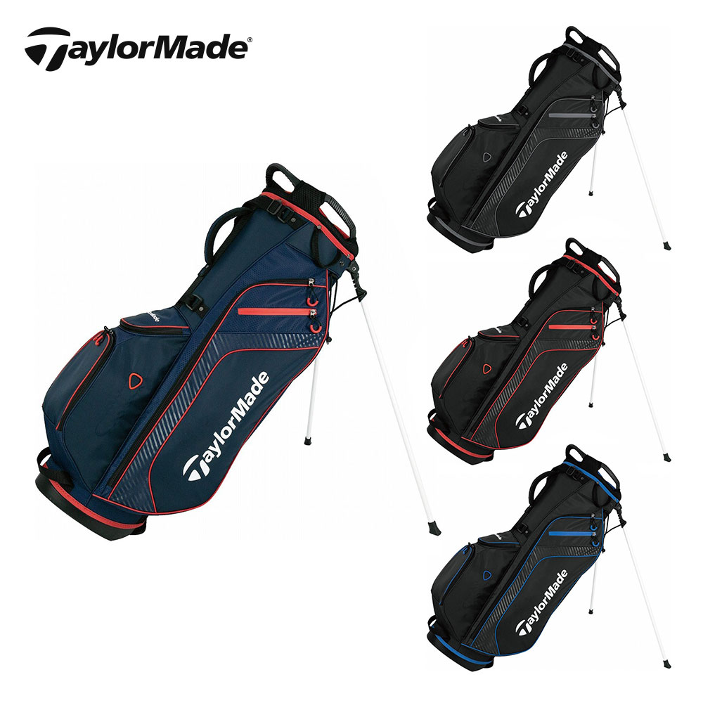 TaylorMade テーラーメイド ゴルフ キャディバッグ メンズ キャリーライト 9.5型 2.2kg 軽量 4分割 4WAY スタンド バッグ 軽量 おすすめ tb462 22SS 春夏