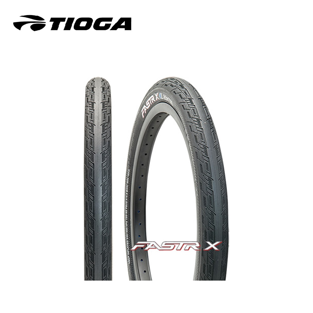 TIOGA タイオガ 自転車アクセサリー タイヤ ファストR X Sスペック 20x1.3 8 451 小径車用タイヤ ブリストルノブ UTC ラバー コンパウンド｜bespo
