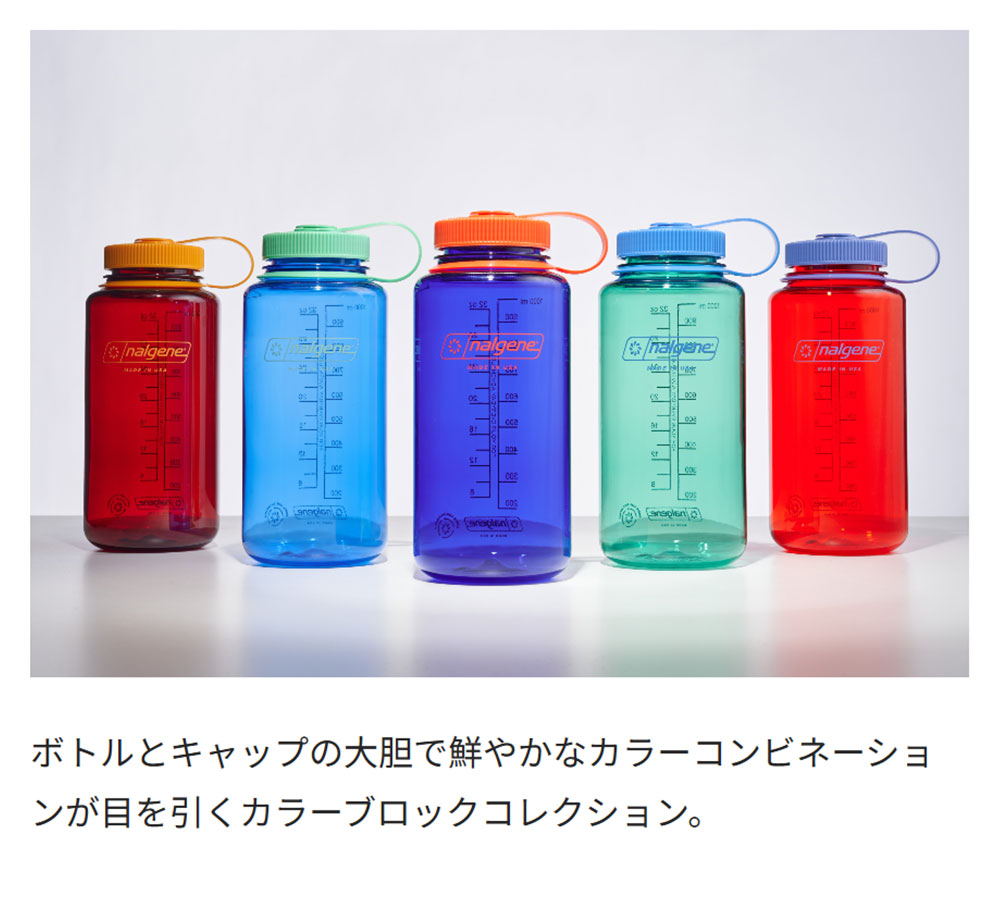 NALGENE ナルゲン スポーツ アウトドア ボトル 広口0.5L Tritan Renew 500ml 軽量 トライタンボトル リニュー 水筒 人気 キャンプ 登山 マイボトル 目盛り付き