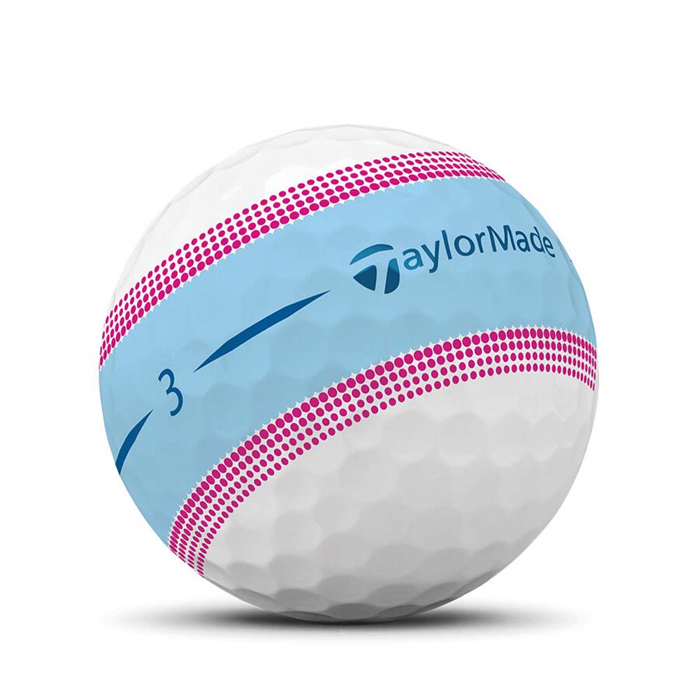 TaylorMade テーラーメイド ゴルフボール 1ダース 12球入り ツアーレスポンス ストライプ ボール ブルーピンク  N9506801｜bespo｜02