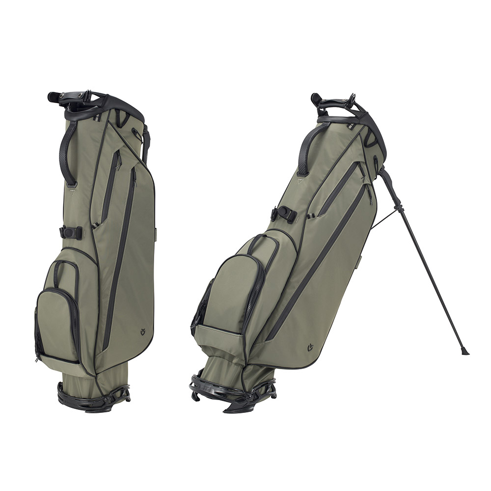 VESSEL ベゼル ゴルフ メンズ キャディバッグ キャディーバッグ スタンド ダブル ストラップ VLS 2021年モデル 2.3kg 軽量  7.5型 4分割 口枠 高級感