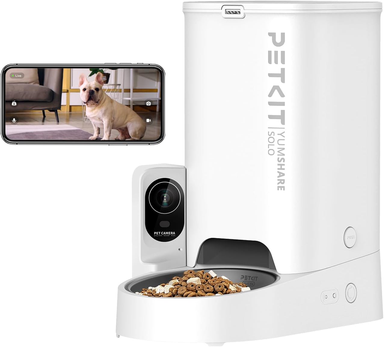 【PETKIT SOLO】ペット給餌器 (カメラ付き) ペット給餌機 ペットスマートフィーダー 自動餌やり器 自動給餌器 ペットキット｜best-buy