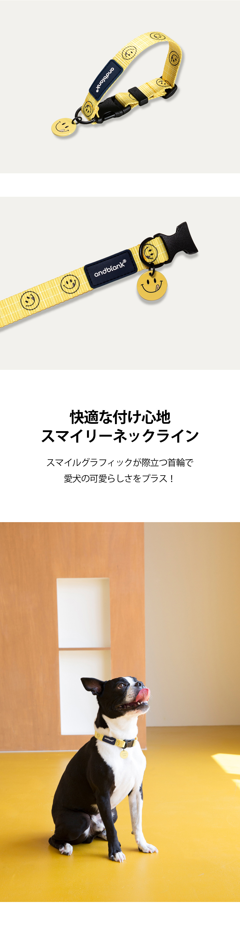 クーポンで最大500円OFF 犬 首輪 かわいい おしゃれ｜andblank × cafe