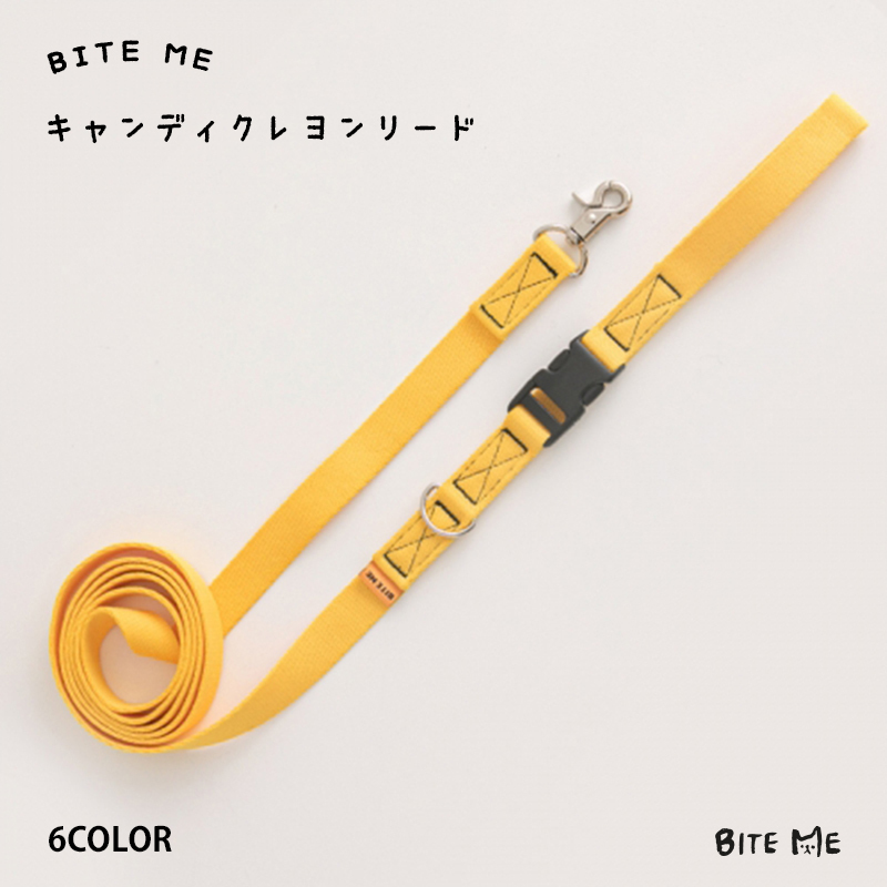 BITE ME バイトミー キャンディクレヨンリード 犬 リード 首輪 ハーネス 胴輪 かわいい パステルカラー ビビットカラー 小型犬 中型犬 韓国  ブランド :bm-013:Best Friends - 通販 - Yahoo!ショッピング