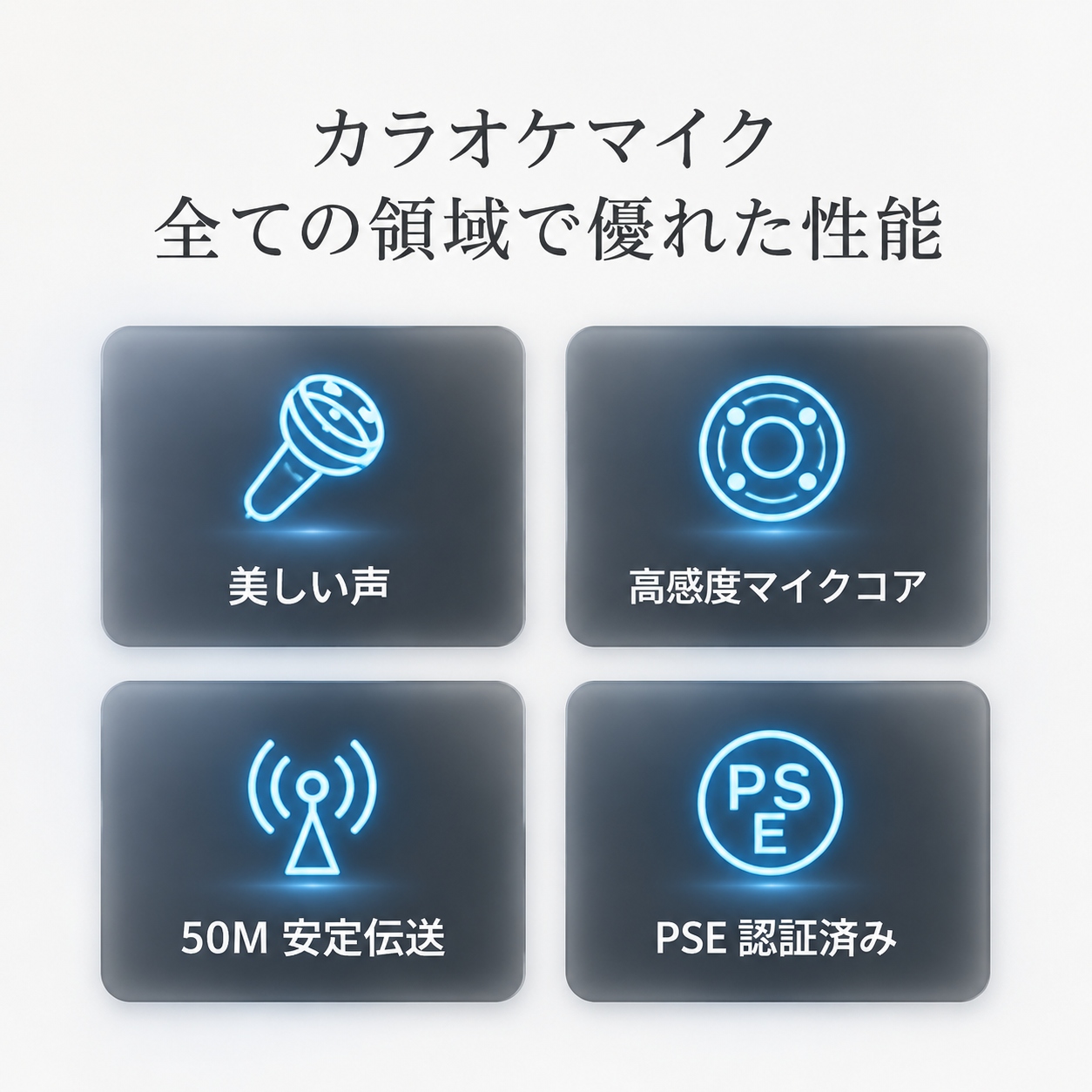 ワイヤレスマイク カラオケ 2本セット ダイナ...の詳細画像2