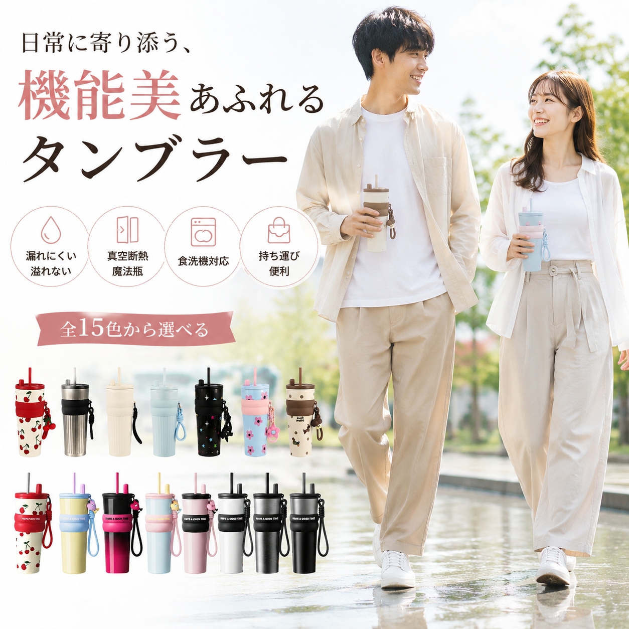 水筒 ストロータンブラー 魔法瓶 大容量 710ml ストロ付き サーモス