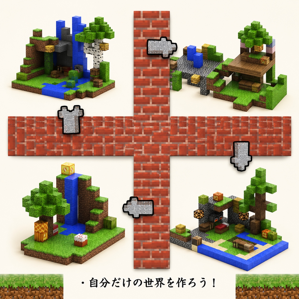 磁石ブロック マグネットキューブ 250個セット 磁石 知育玩具 マインクラフト風 マイクラ風 互換 誕生日プレゼント 入園ギフト おもちゃ 卒業プレゼントの画像