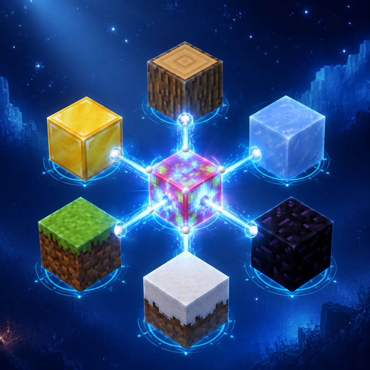 磁石ブロック マグネットキューブ 250個セット 磁石 知育玩具 マインクラフト風 マイクラ風 互換 誕生日プレゼント 入園ギフト おもちゃ 卒業プレゼントの画像