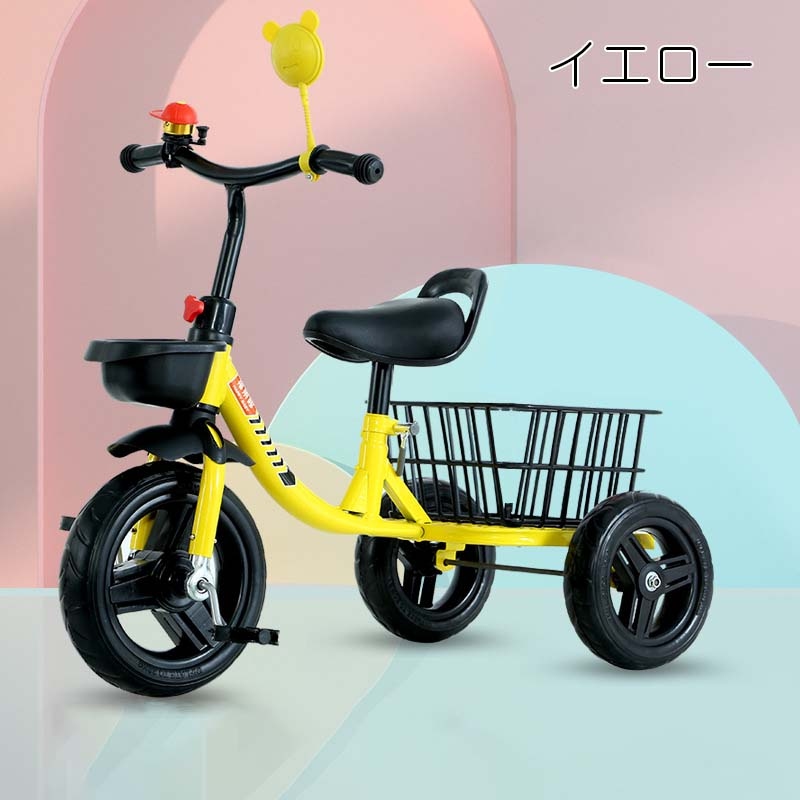 三輪車 子供用 子供キッズ 幼児 自転車 バイク おしゃれ3色 バランスバイク 足けりバイク ベビーカー 乗用玩具 軽量 誕生日 プレゼントの画像
