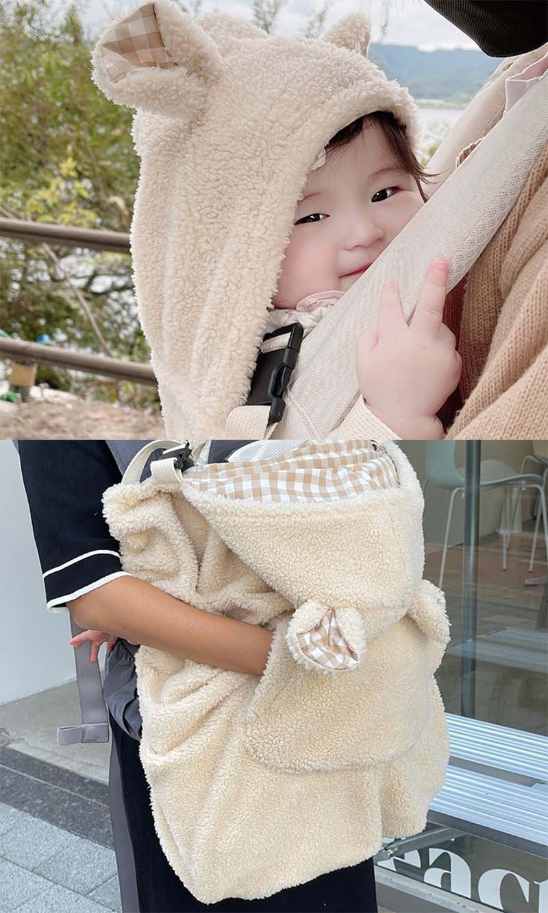 抱っこ紐 ケープ 防寒ケープ 防寒 冬 ベビー...の詳細画像2