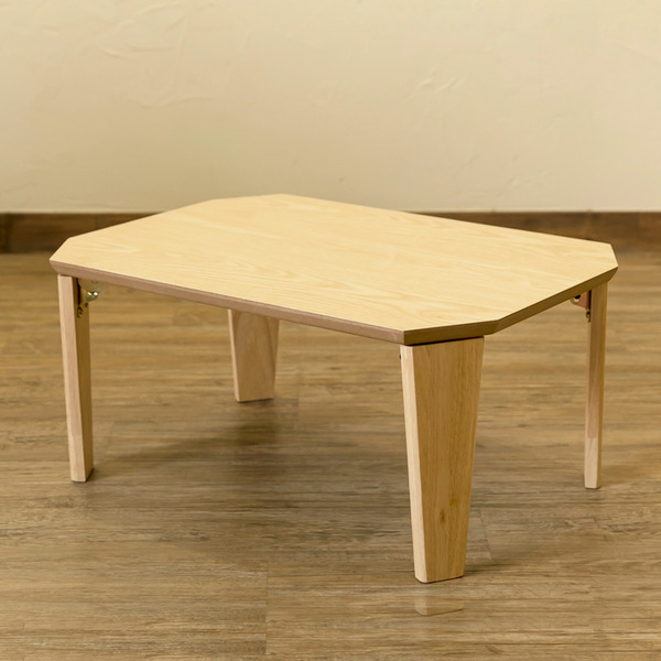 折りたたみテーブル ローテーブル 幅60cm ホワイトウォッシュ 木製脚 