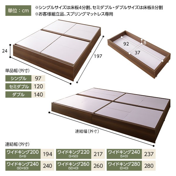 RASIK ベッド セミダブル ベッドフレームのみ ナチュラル 収納 RASIK ベッド セミダブル ベッドフレームのみ ナチュラル 収納