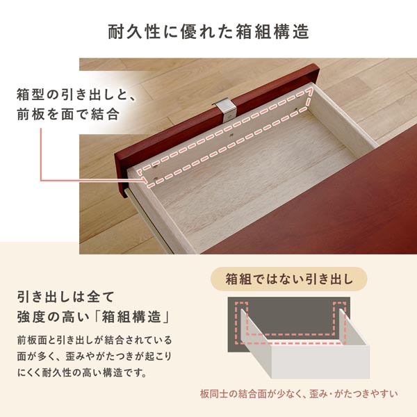 サイドテーブル 幅40×奥行40×高さ55cm 天然木 木製 チェスト