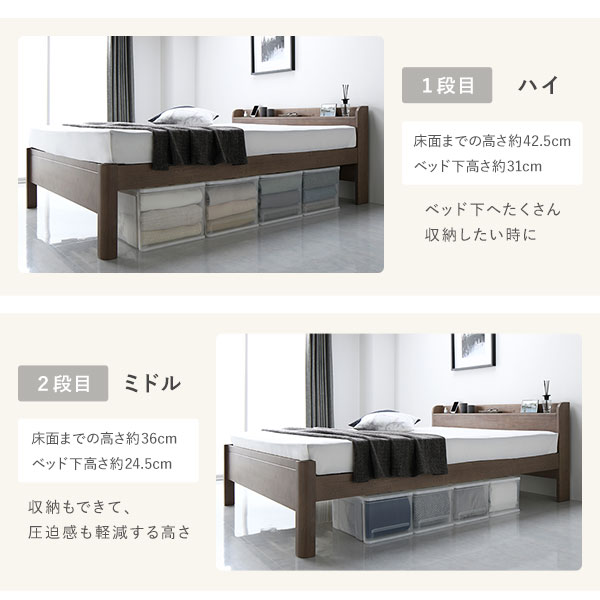 RASIK（ラシク） ベッド ダブル ボンネルコイルマットレス付 頑丈
