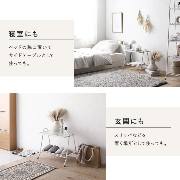 RASIK コーヒーテーブル 約幅53.5×奥行38×高さ45.5cm 棚付き RASIK コーヒーテーブル 約幅53.5×奥行38×高さ45.5cm 棚付き