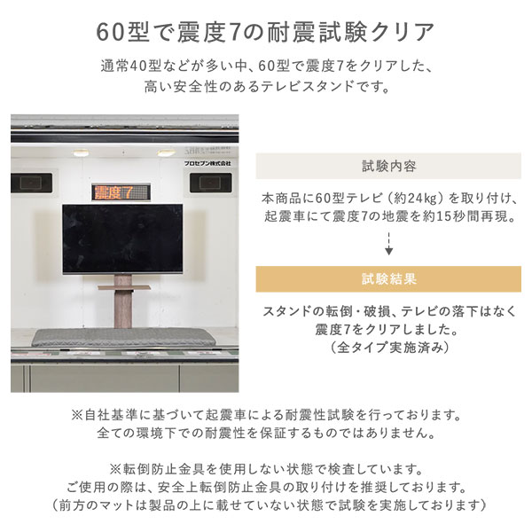RASIK テレビスタンド 左右首振りタイプ ハイタイプ 32〜65型