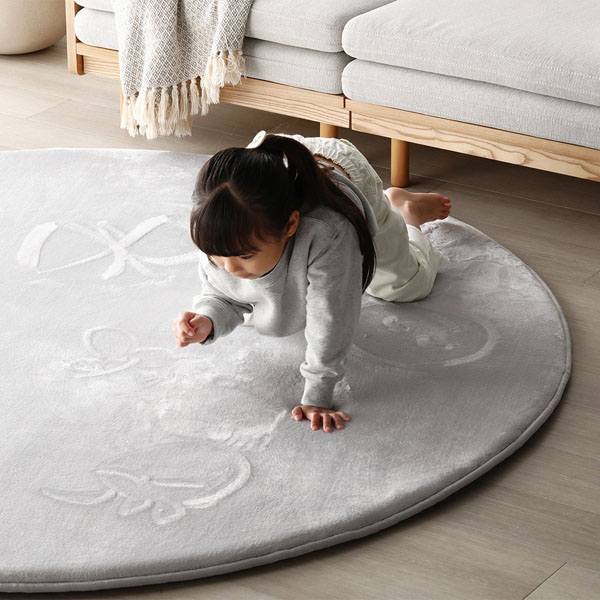 RASIK（ラシク） もっちり 防音 ラグ 約190×190cm ウレタン フランネル