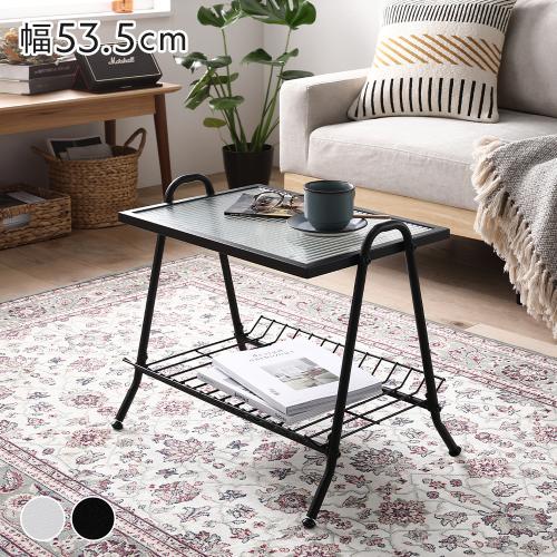 RASIK コーヒーテーブル 約幅53.5×奥行38×高さ45.5cm 棚付き RASIK コーヒーテーブル 約幅53.5×奥行38×高さ45.5cm 棚付き