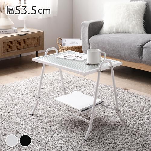 RASIK（ラシク） コーヒーテーブル 約幅53.5×奥行38×高さ45.5cm 棚付き