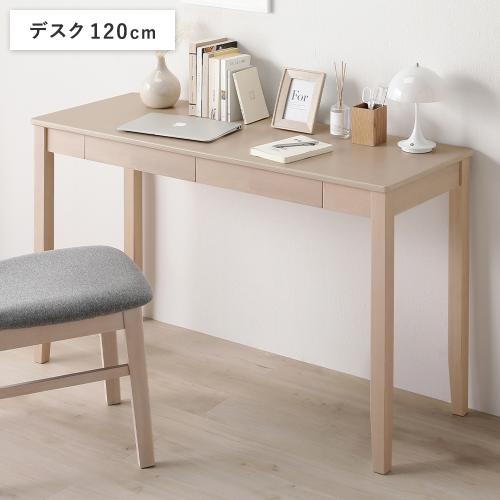 120cmの未使用新品デスク キャスター付きワークデスク 幅120cm 奥行60cm 高さ70cm ホワイト 100
