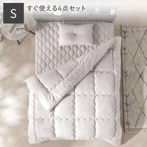 RASIK（ラシク） 洗える ピーチスキン 寝具 4点セット 掛け布団 ×1 ＋